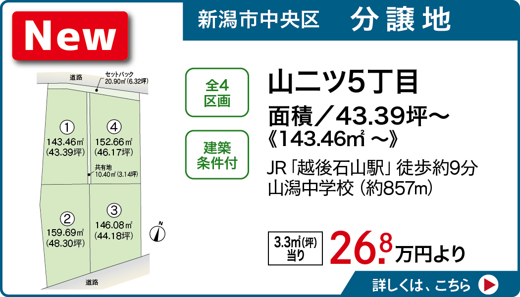 新潟市中央区山二ツ5丁目